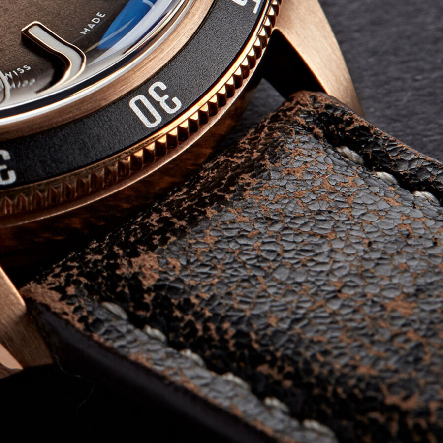 vintage eikenhouten leer christopher ward